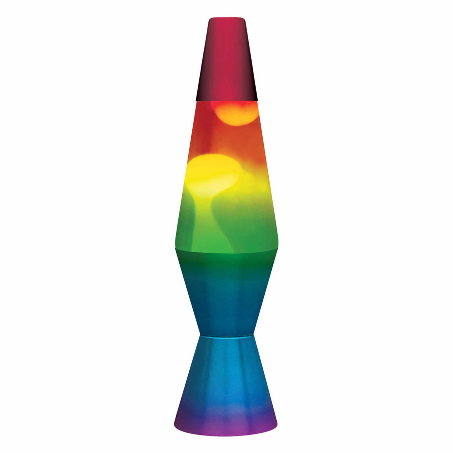 11.5″ LAVA LAMP RAINBOW – WHITE/TRICOLOR J6
