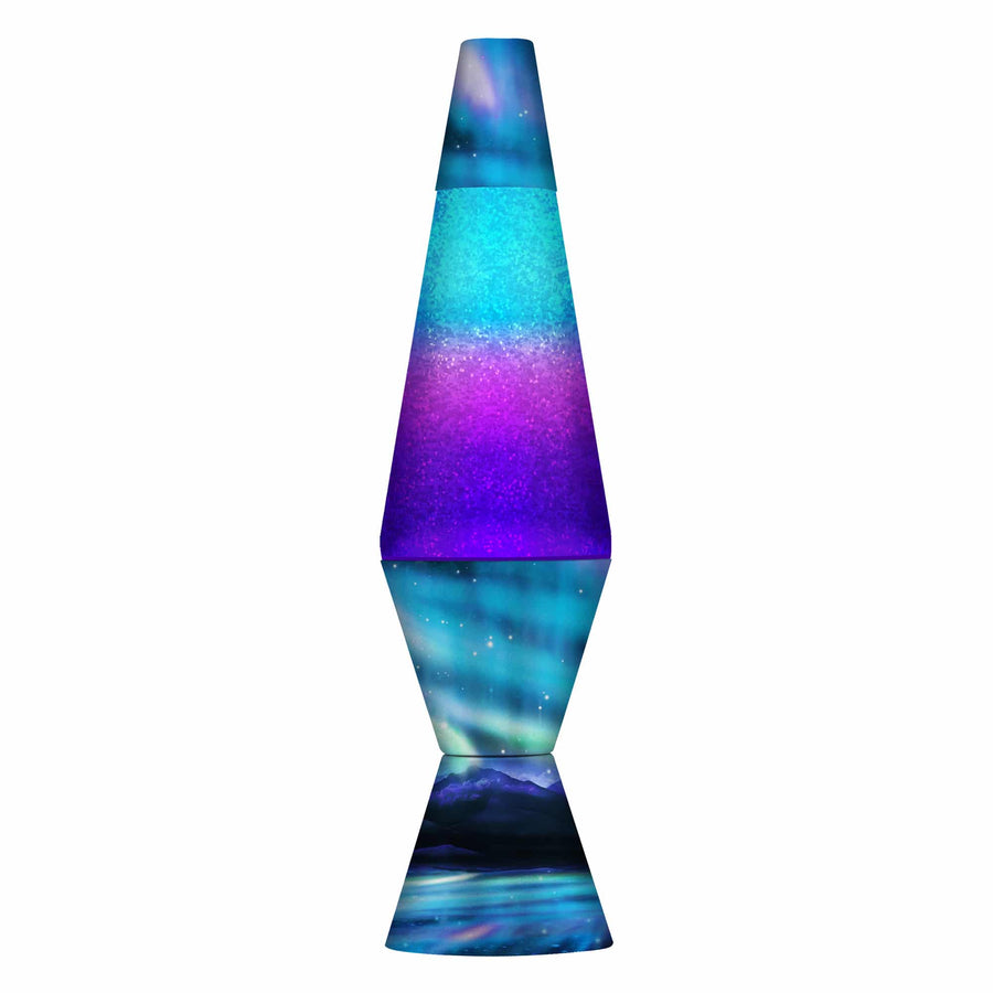 14.5″ LAVA LAMP COLORMAX NORTHERN LIGHTS – GLITTER E2