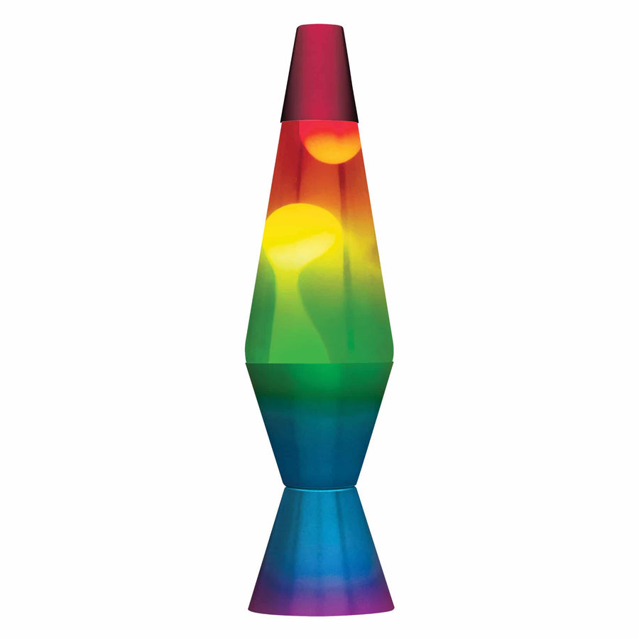 14.5” LAVA LAMP RAINBOW – WHITE/CLEAR/TRICOLOR E5