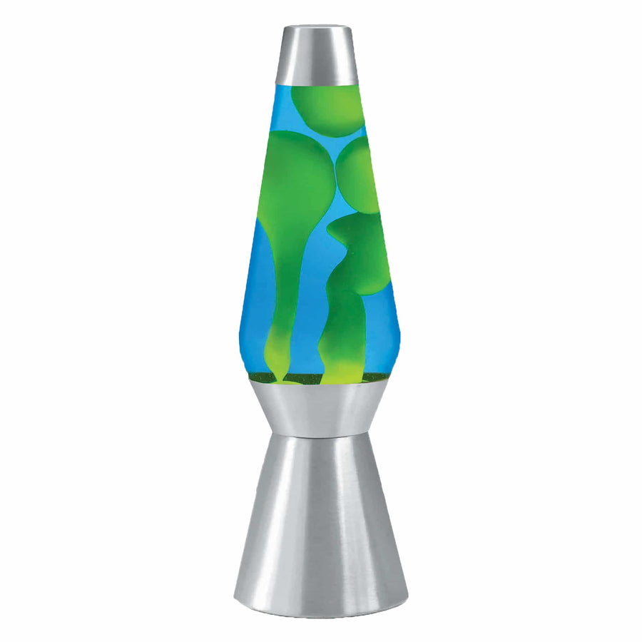 27″ LAVA LAMP GRANDE – YELLOW/BLUE/SILVER F0