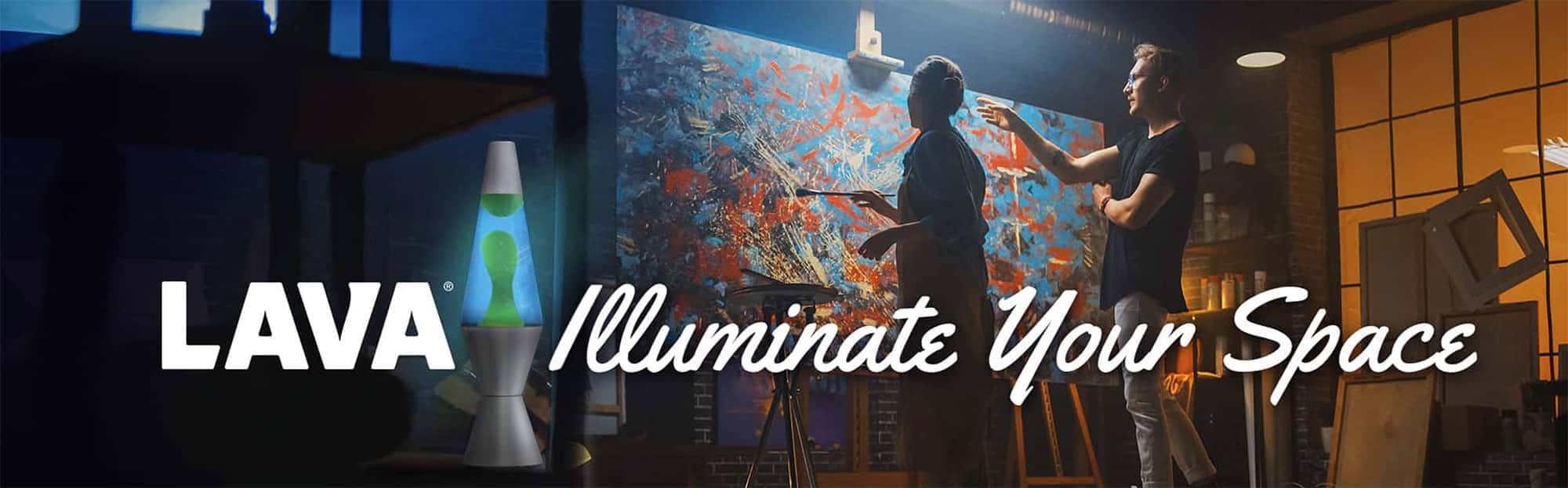 Lava illuminate your space banner